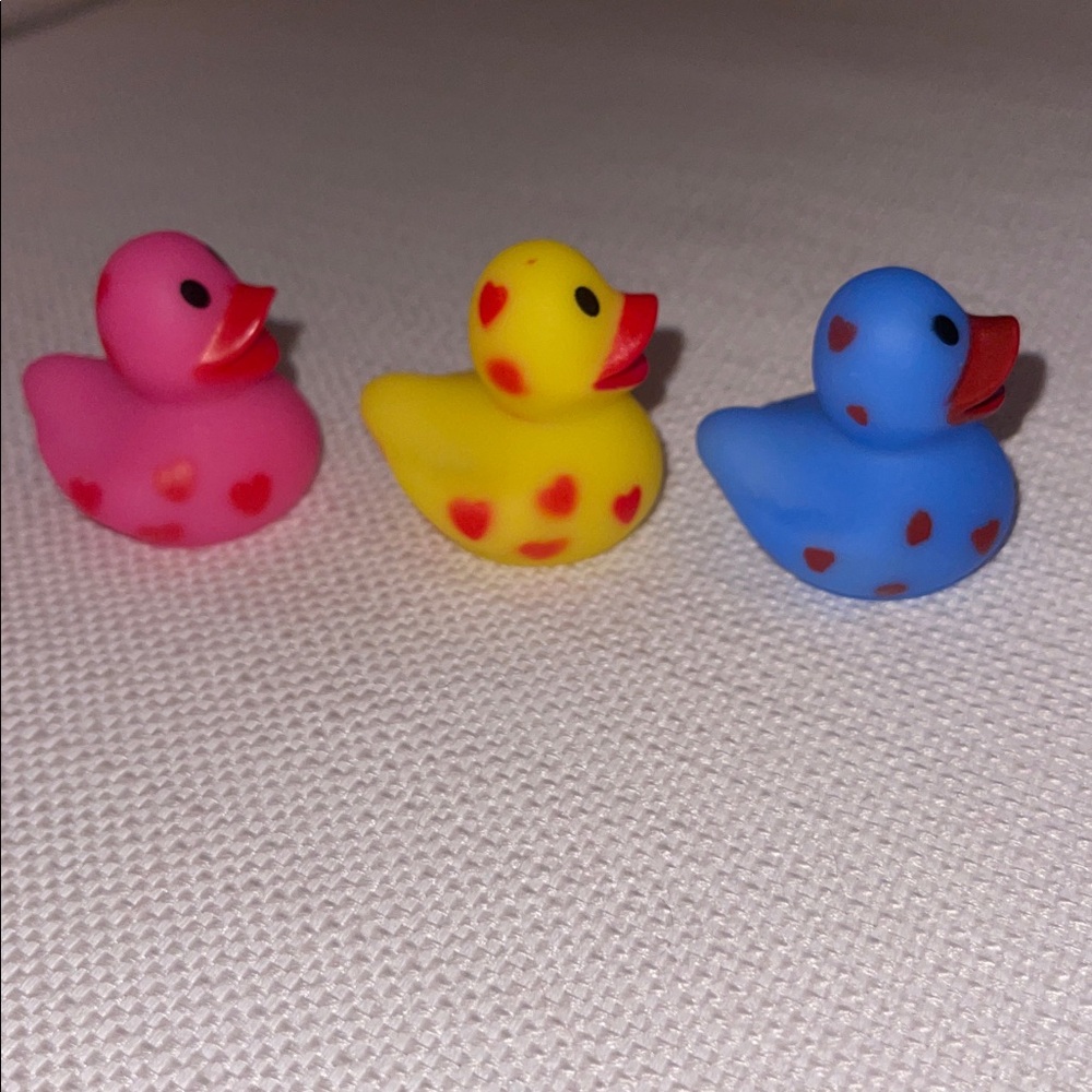 Colorful Rubber Duck Toy Set NWOT